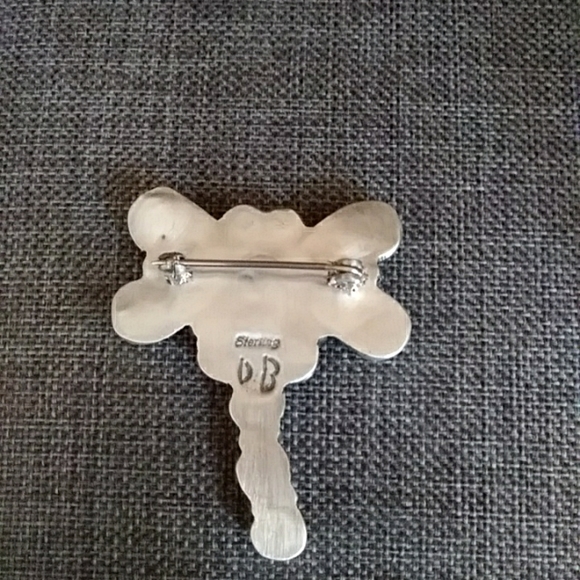 Native American Navajo Spiny Oyster Shell Pin - Picture 5 of 6